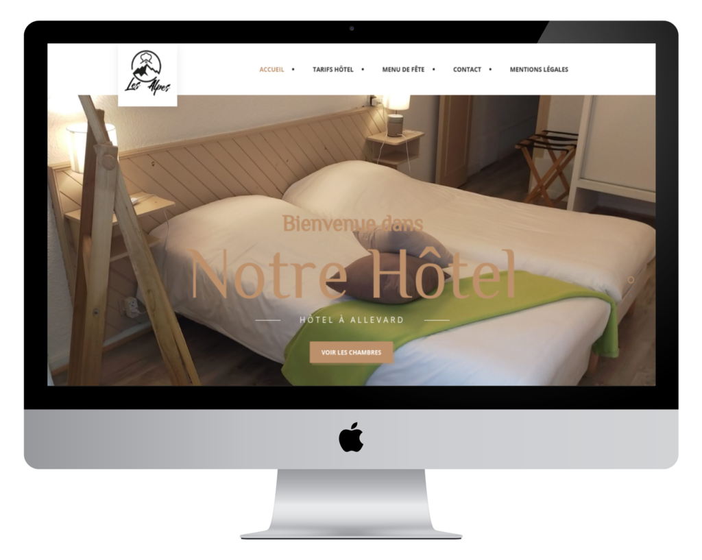 Création de site internet pour hôtel