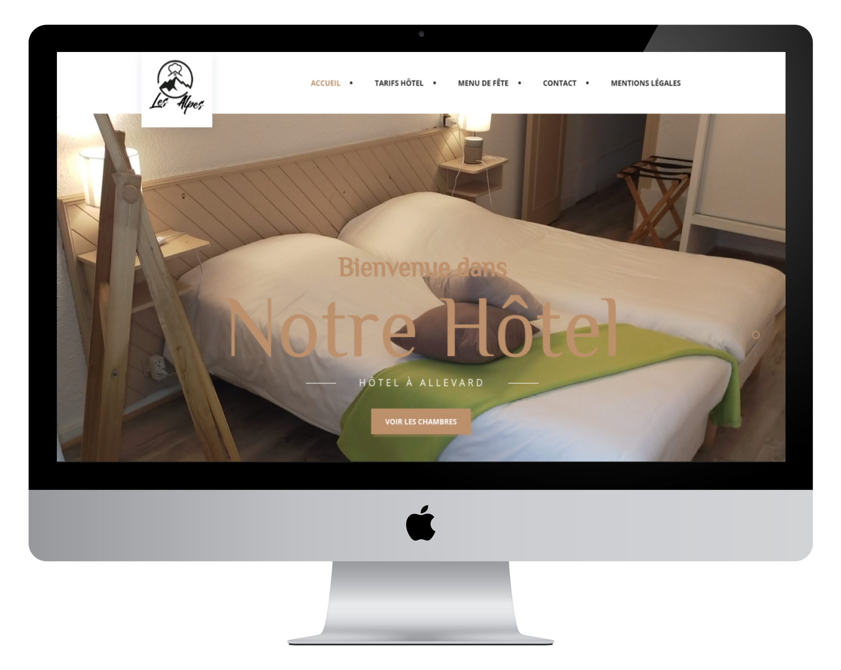 Création de site internet pour hôtel