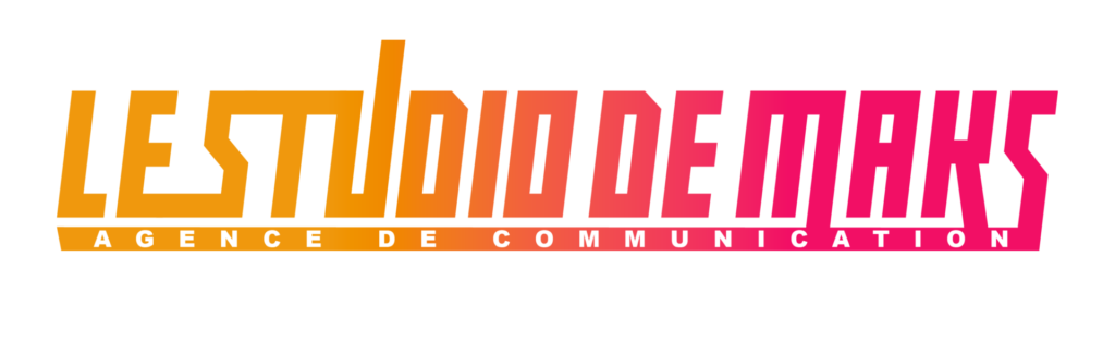 Logo Le Studio de Maks dégradé orange vers le fushia