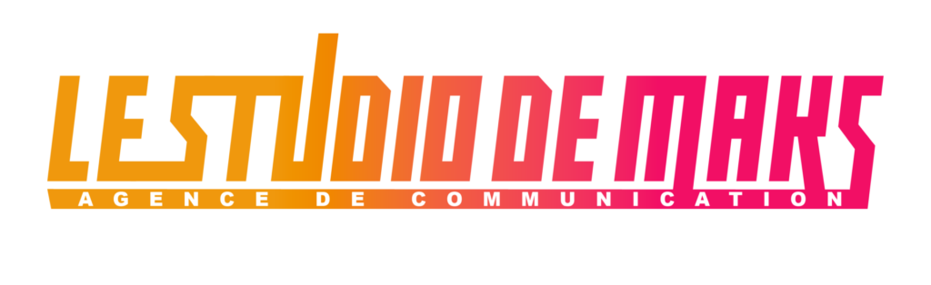Logo Le Studio de Maks dégradé orange vers le fushia